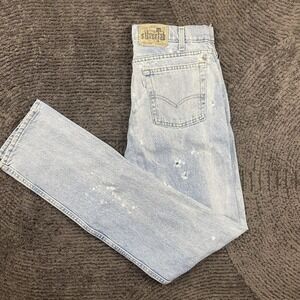 Levi's SilverTab Straight & Narrow Jeans Men's 30x34 USA Made Paint Splatter 90s